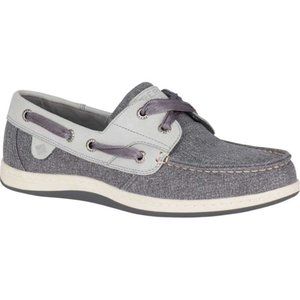 NIB Sperry Koifish Sparkle Canvas Grey